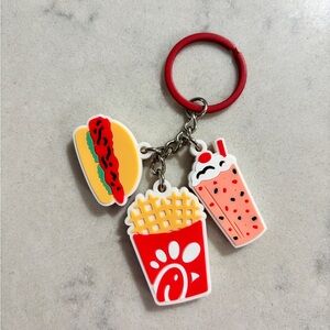 Chickfila Keychain with Red Ring